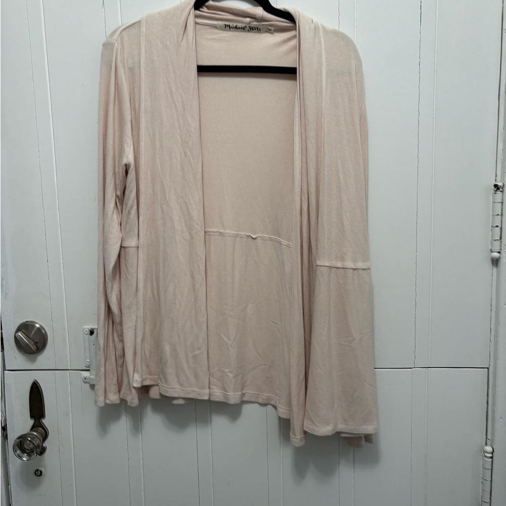 Michael Stars Pink Open Cardigan